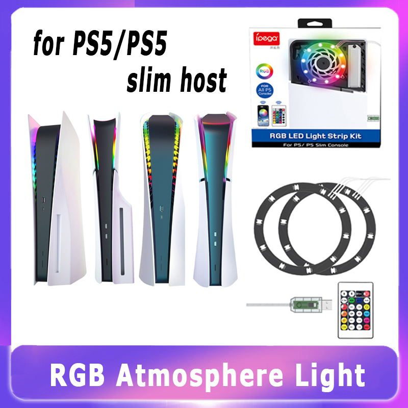 Gaming Accessories App - إضاءة LED RGB لجهاز PS5/PS5 Slim،