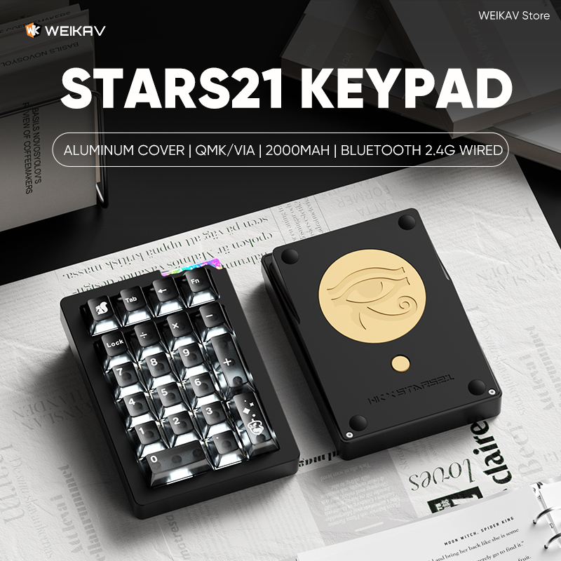 لوحة مفاتيح WEIKAV Stars21 الأ - مراجعة Keyboard Numpad Separate وسعره