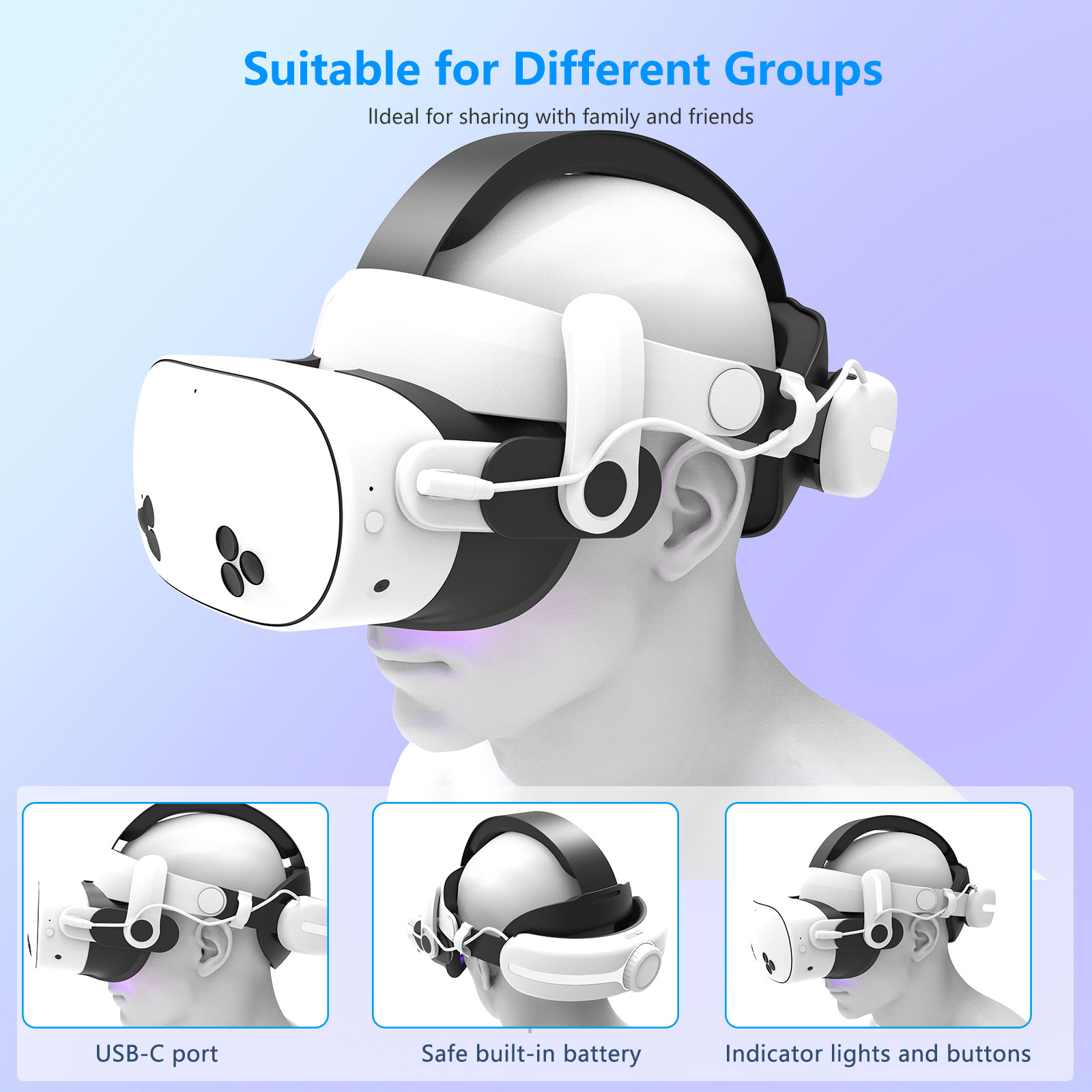 حزام رأس قابل للتعديل بسعة 120 - مراجعة Gaming Accessories Vr وسعره