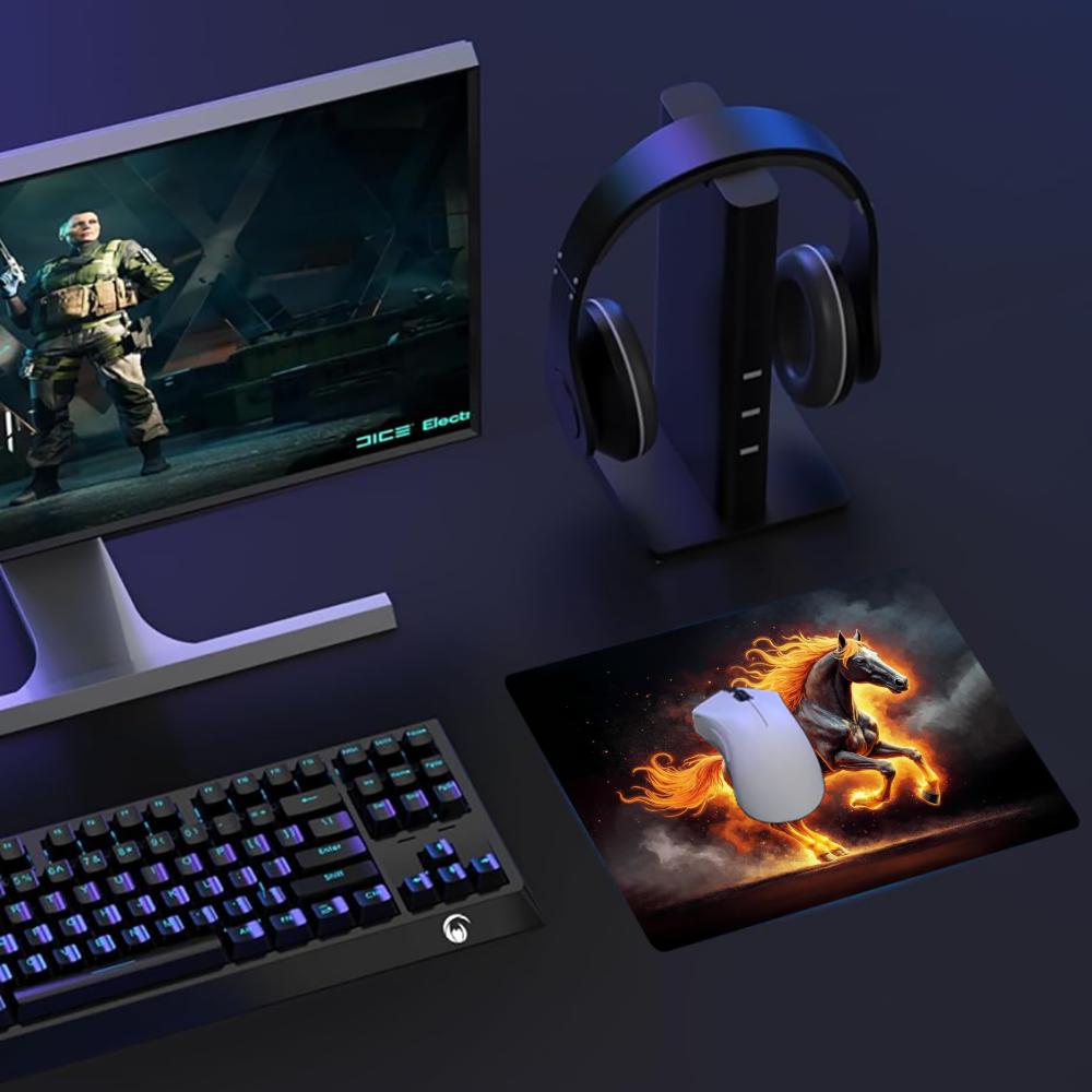 لوحة ماوس بنمط حصان النار، مطا - مراجعة Gaming Accessories For Free Fire وسعره