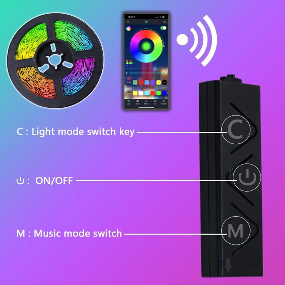 شريط إضاءة LED RGB مرن مع تحكم - مراجعة Gaming Accessories App وسعره