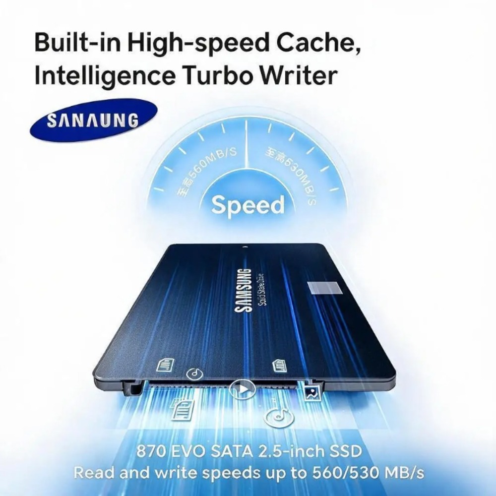قرص SSD أصلي من سامسونج 870EVO - مراجعة Samsung Ssd Evo 870 وسعره