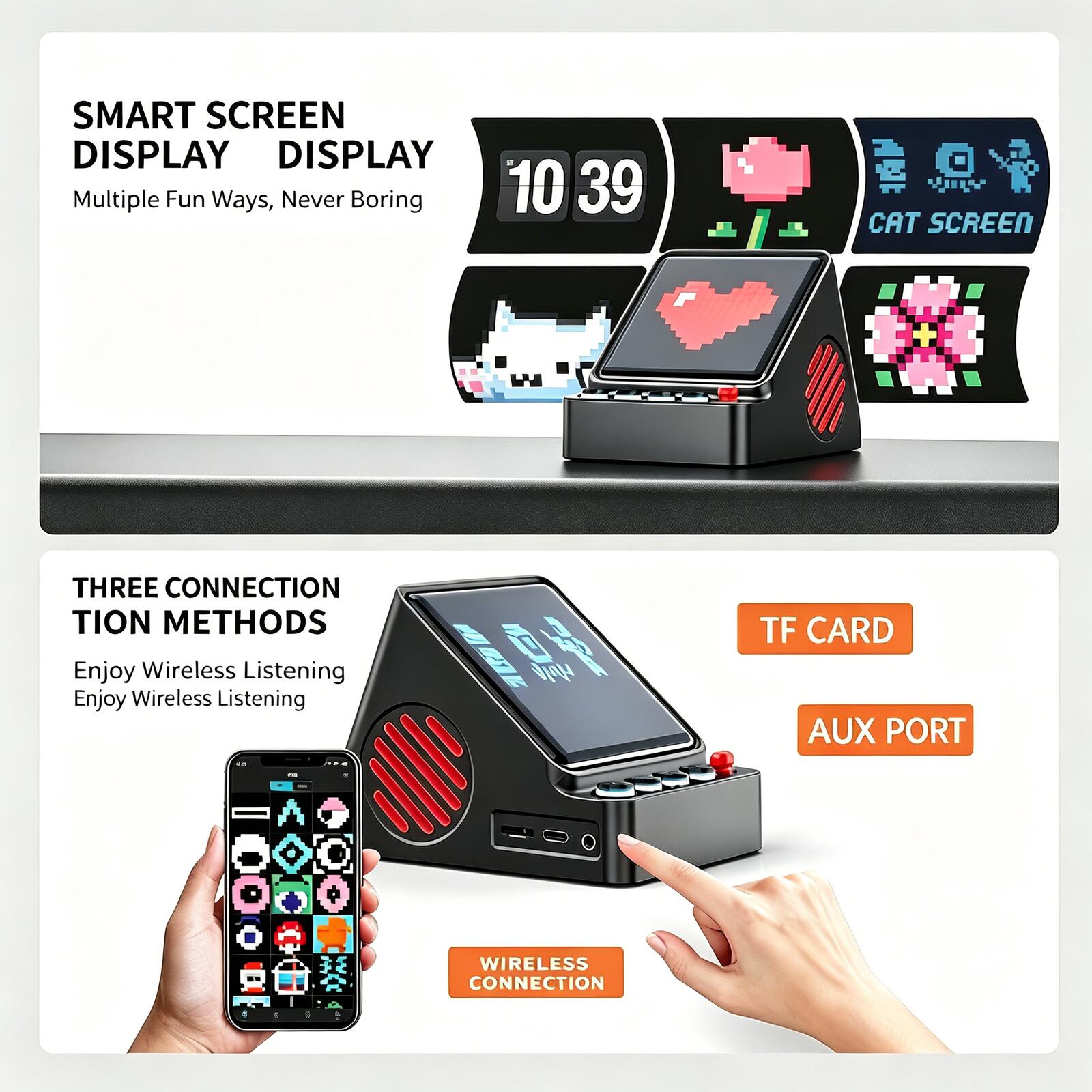 مكبر صوت بلوتوث RGB Pixel Matr - مراجعة Gaming Accessories App وسعره